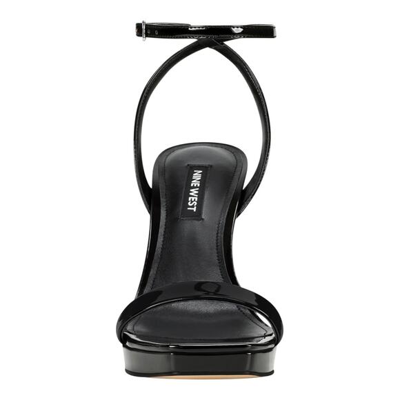 Nine West Women's Zadie Square Toe Stiletto Heel Dress Sandals Black Size 7 - Picture 3 of 6